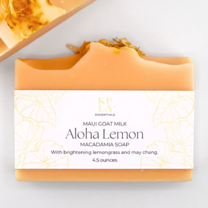 Hawaiian Maui Goat Milk Macadamia Soap - Aloha Lemon (4.5 oz)