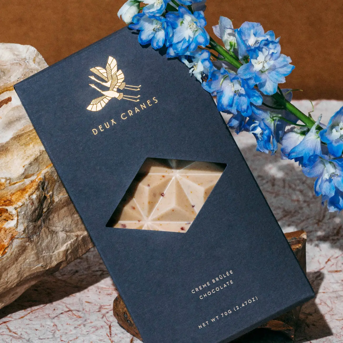 Deux Cranes Creme Brûlée Chocolate (70g)