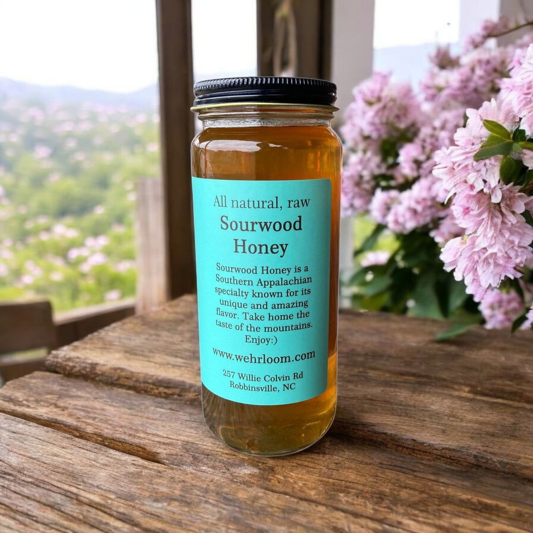 Wehrloom Sourwood Honey Southern Appalachian Mountains - 100% Raw & Pure (16 oz / 454 gram) - Image 2