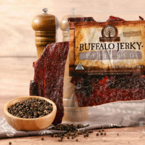 Mahogany Smoked Meats - Black Peppered Buffalo Jerky (4 oz)