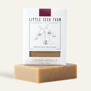 Little Seed Farm - Cedar Vanilla Goat Milk Bar Soap (4.75 oz)