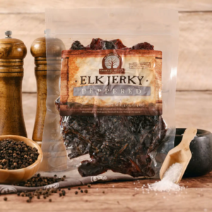 Mahogany Smoked Meats - Black Peppered Elk Jerky (4 oz)