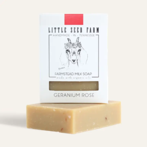 Little Seed Farm - Geranium Rose Goat Milk Bar Soap (4.75 oz)