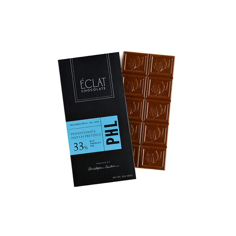Éclat Chocolate - Pennsylvania Dutch Pretzel Milk Chocolate Bar (3 oz)