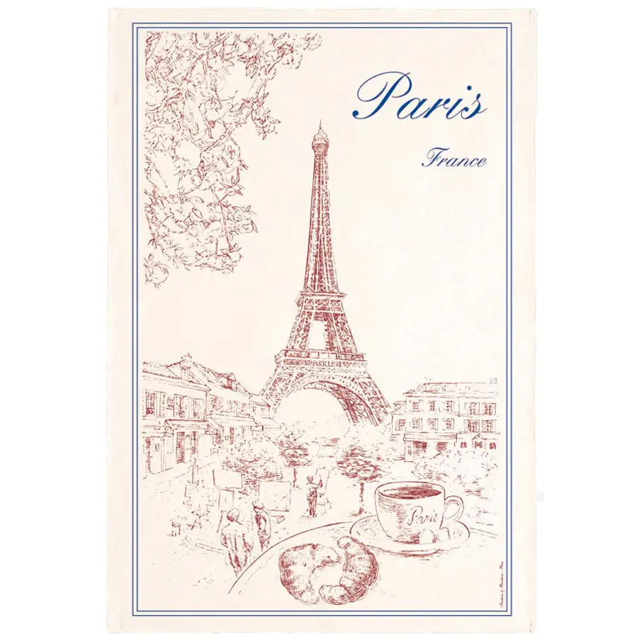 French Tea Towel - Eiffel Tower