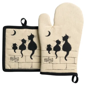 Kitchen Glove + Potholder - Dubout 3 Cats