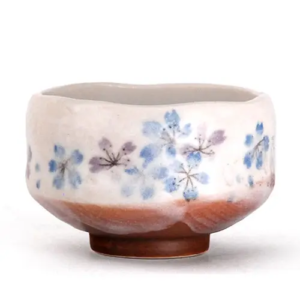 Matcha Bowl - Blue Cherry Blossoms