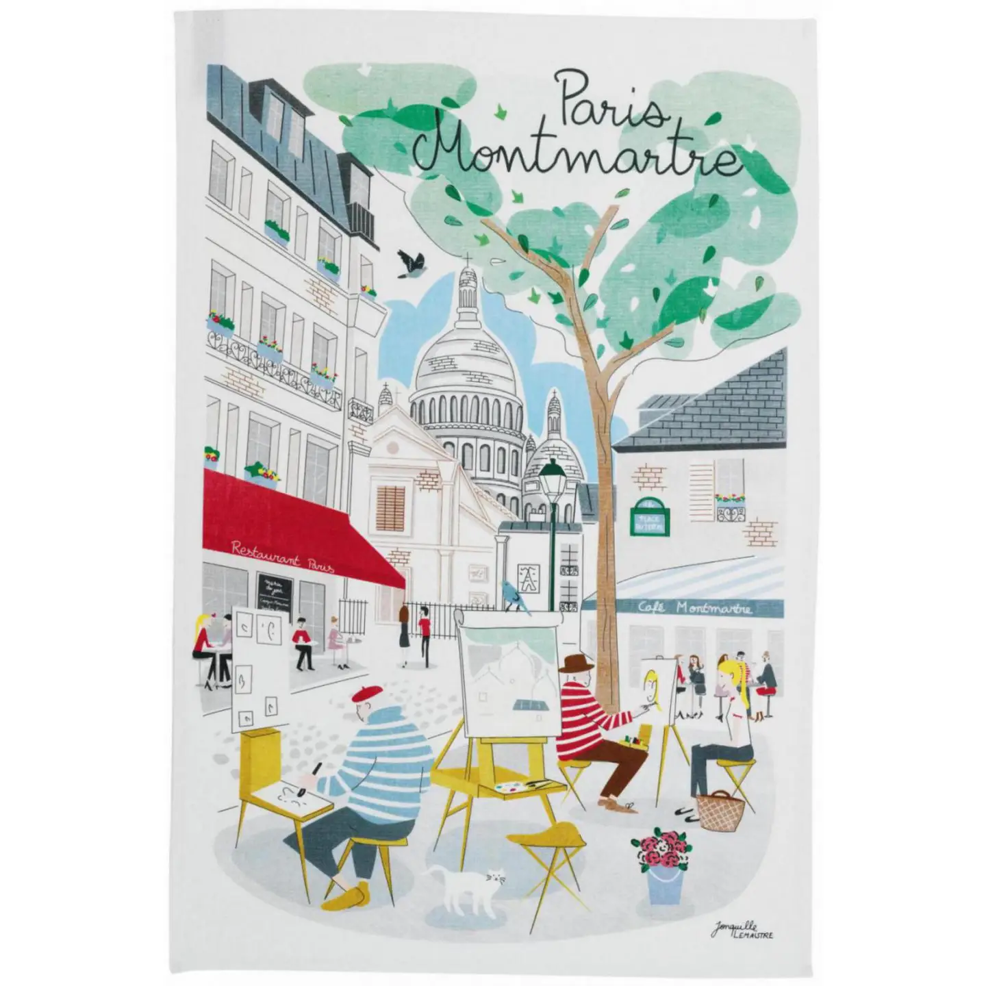 French Tea Towel - Paris Montmartre