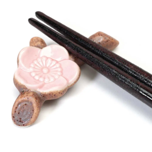 Plum Branch Pink Blossom Chopstick Rest