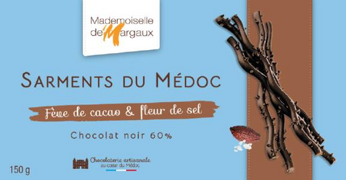 Mademoiselle De Margaux - Dark Chocolate Twigs with Sea Salt (150g)