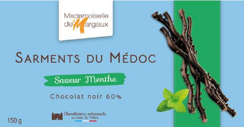 Mademoiselle De Margaux - Dark Chocolate Twigs with Mint (150g)