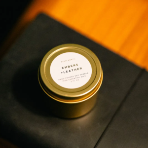 Slow North Candle - Embers + Leather (2 oz)