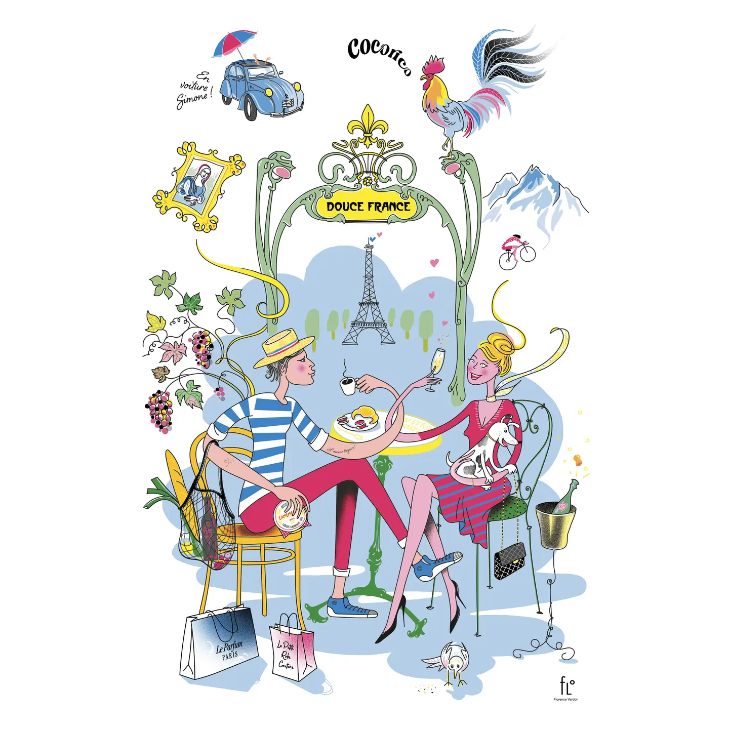 French Tea Towel - Douce France