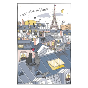 French Tea Towel - Toits De Paris