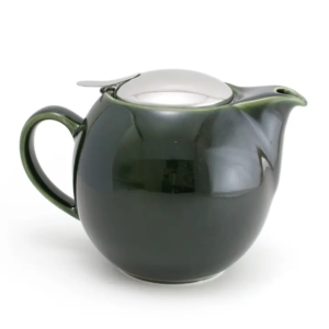 Antique Green Ceramic Teapot (24 oz)