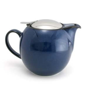 Jeans Blue Ceramic Teapot (24 oz)