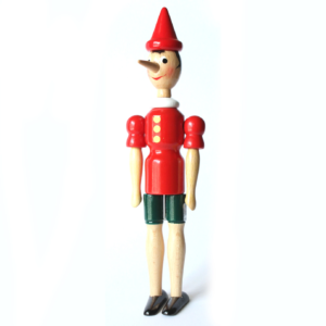 Handmade Pinocchio Wooden Toy Figures (10 inches)