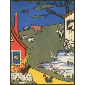 Postcard - Farm Scene