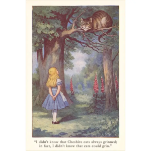 Postcard - Alice in Wonderland Cheshire Cat