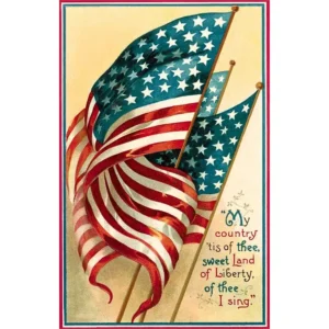 Postcard - My Country 'tis of Thee